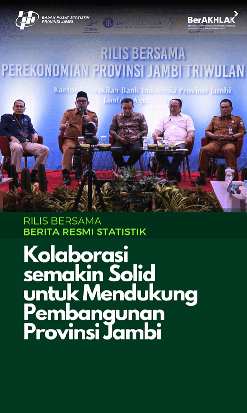 Rilis Bersama Pertumbuhan Ekonomi Provinsi Jambi Triwulan II 2024