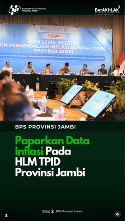 BPS Jambi Province Presents Inflation Data in HLM TPID Jambi Province