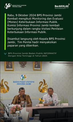 3rd Annual Public Information Disclosure Visitation BPS Jambi Province