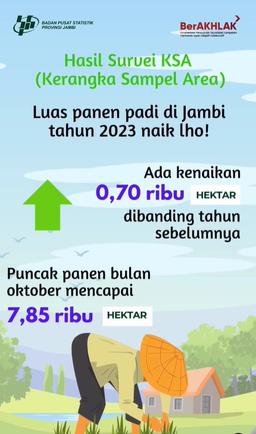 Luas Panen Padi 2023 dan 2024