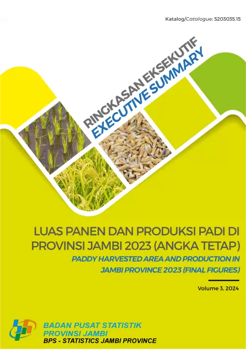 Ringkasan Eksekutif Luas Panen Padi dan Produksi Padi di Provinsi Jambi 2023